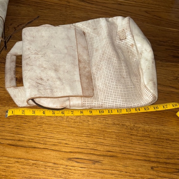 Bed Stu Patsy White-washed and Brown Leather Backpack main image 8